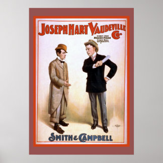 Póster Joseph Hart Vaudeville Poster de Teatro