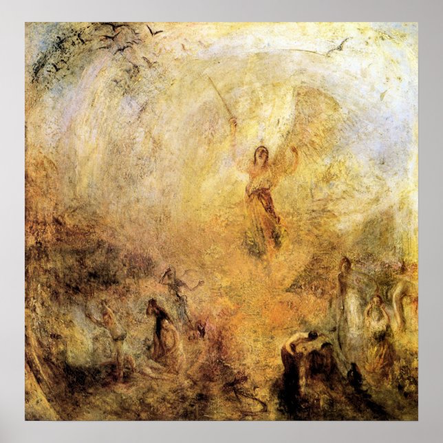 Póster Joseph Mallord Turner - Ángel al sol (Frente)
