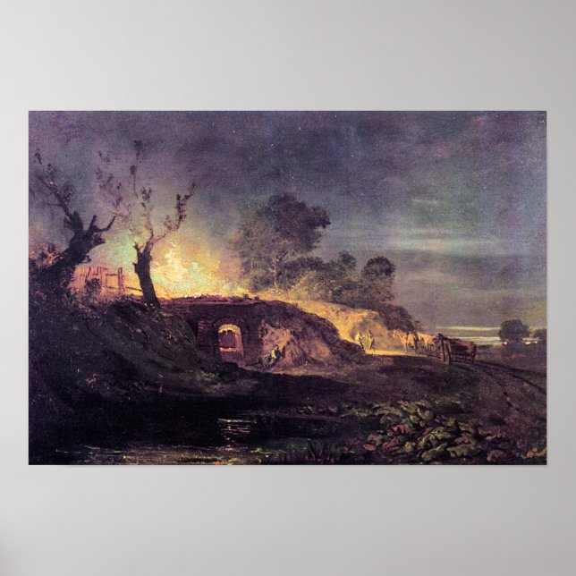 Póster Joseph Mallord Turner - Coalbrookdale (Frente)
