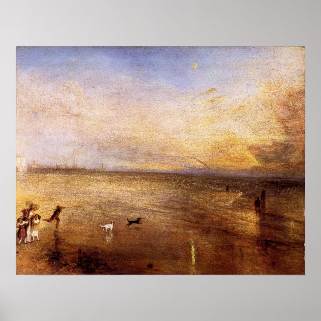 Póster Joseph Mallord Turner - Luna Nueva (Frente)