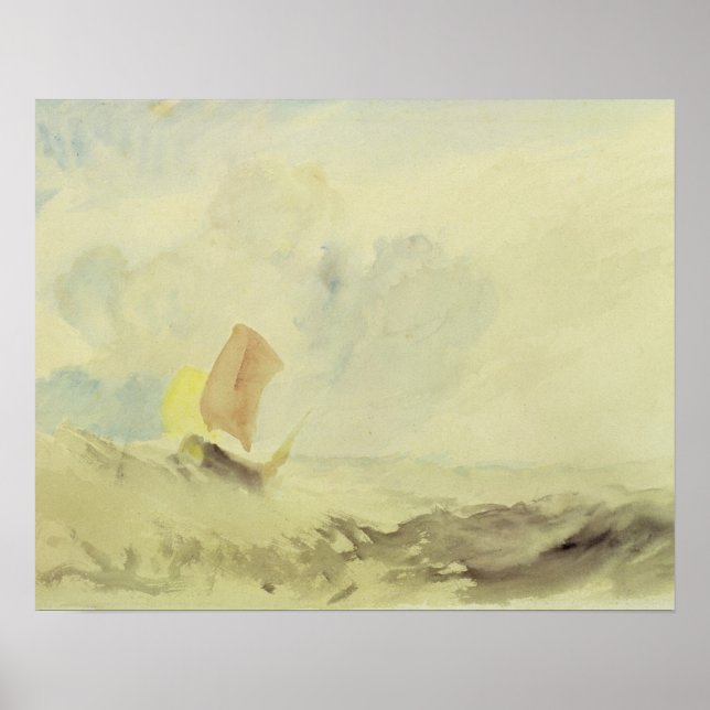 Póster Joseph Mallord William Turner | A Sea Piece - A Ro (Frente)