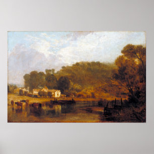 Póster Joseph Mallord William Turner Cliveden sobre el Tá