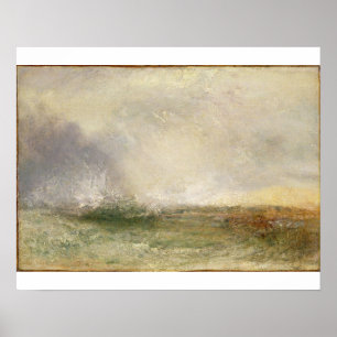 Póster Joseph Mallord William Turner Desglose por mar d