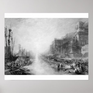 Póster Joseph Mallord William Turner   Embarcación de