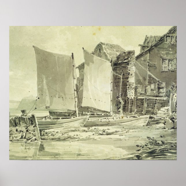 Póster Joseph Mallord William Turner | Fisherman's Cottag (Frente)