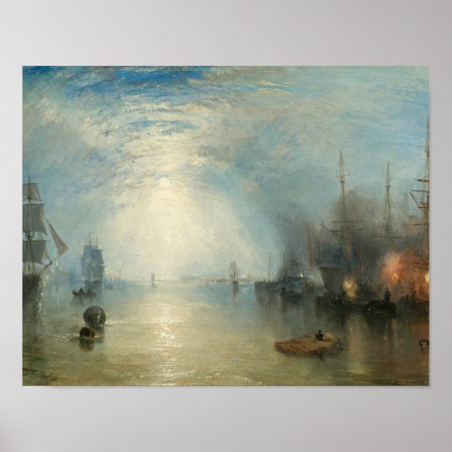 Póster Joseph Mallord William Turner - Keelmen Heaving (Frente)