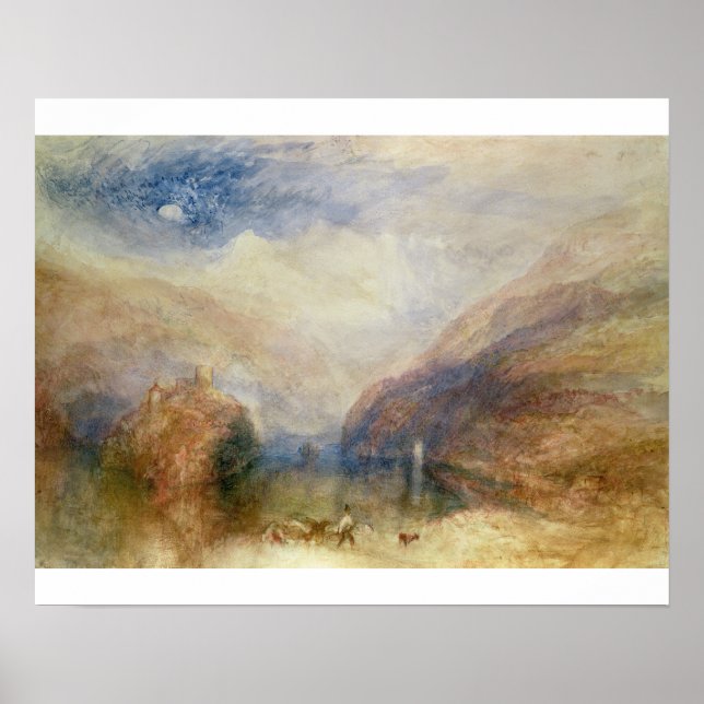 Póster Joseph Mallord William Turner | Lago de Brienz (co (Frente)