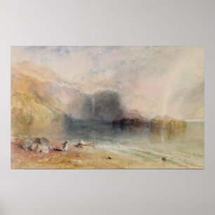 Póster Joseph Mallord William Turner   Lago Keswick, Cumb