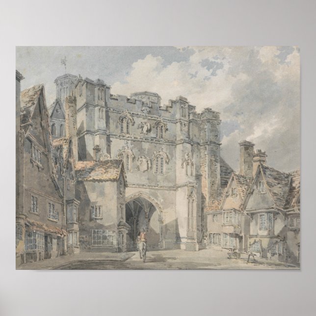 Póster Joseph Mallord William Turner - Puerta de la Igles (Frente)