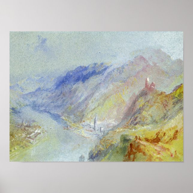 Póster Joseph Mallord William Turner | The Castle of Trau (Frente)