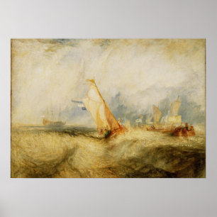 Póster Joseph Mallord William Turner   Van Tromp Going Ab