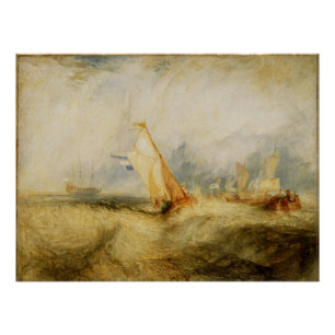 Póster Joseph Mallord William Turner   Van Tromp Going Ab
