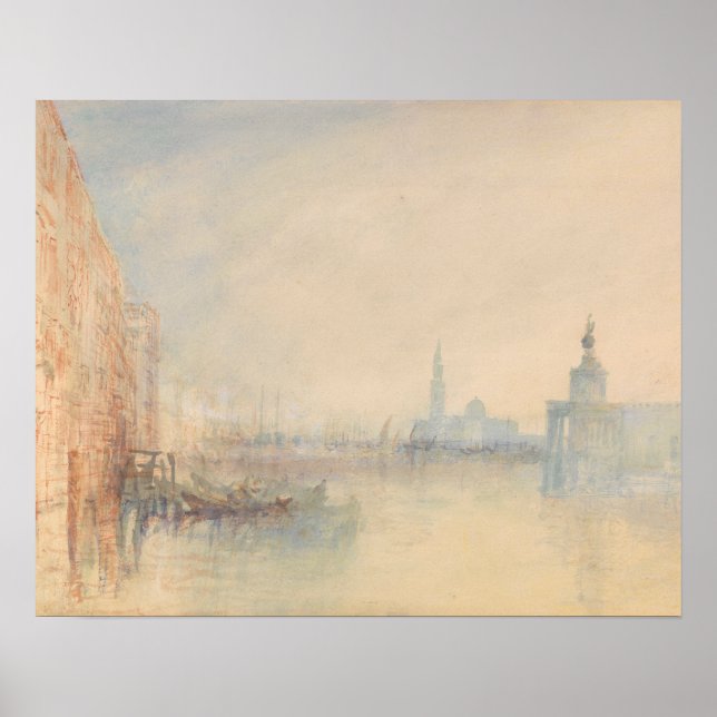 Póster Joseph Mallord William Turner - Venecia, la boca (Frente)