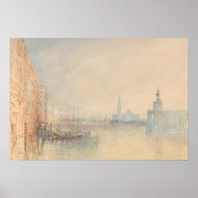 Póster Joseph Mallord William Turner - Venecia, la boca (Frente)