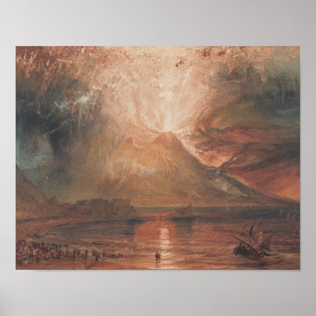 Póster Joseph Mallord William Turner - Vesubio (Frente)