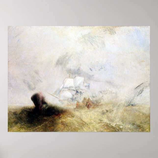 Póster Joseph Mallord William Turner Whalers (Frente)