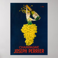 Joseph Perrier Champagne Poster Promocional