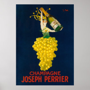 Póster Joseph Perrier Champagne Poster Promocional