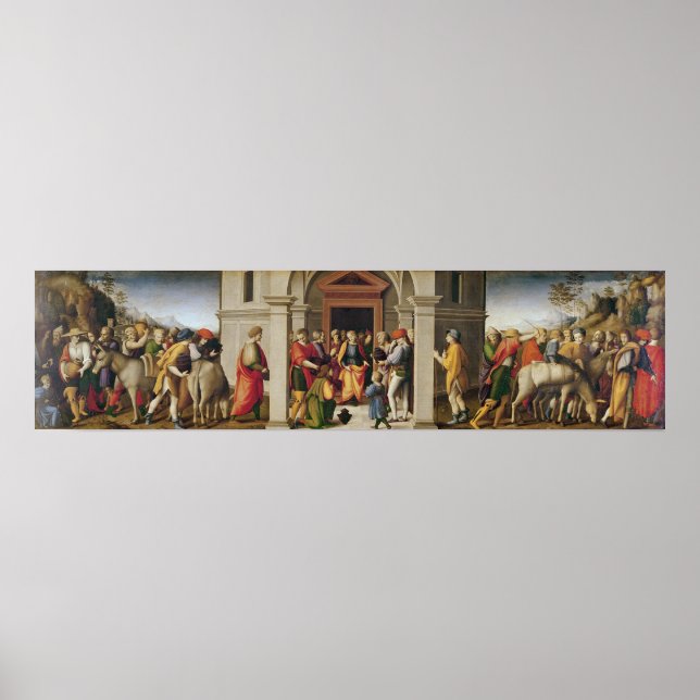 Póster Joseph recibe a sus hermanos, c. 1515 (Frente)