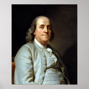 Póster Joseph Siffrein Duplessis Benjamin Franklin