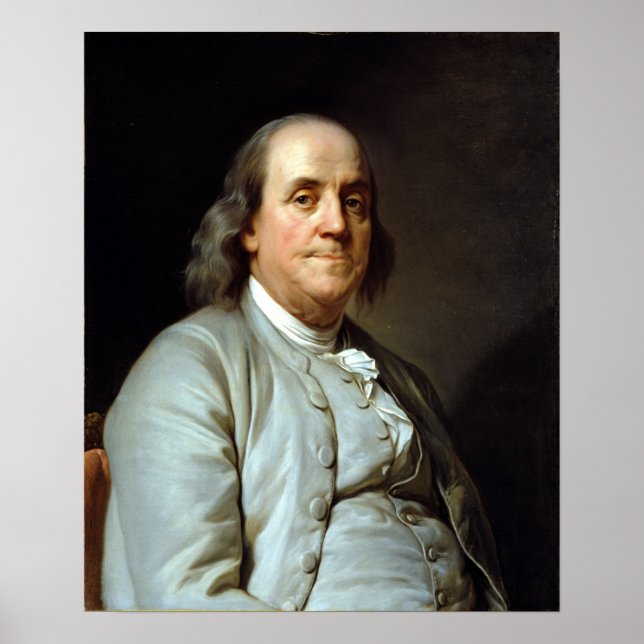 Póster Joseph Siffrein Duplessis Benjamin Franklin (Frente)