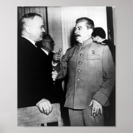 Póster Joseph Stalin y Molotov - Segunda Guerra Mundial -