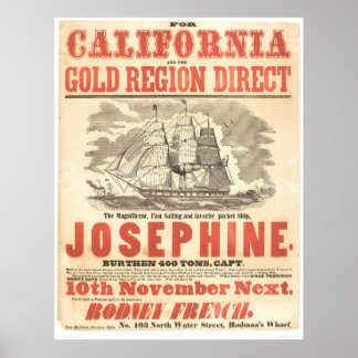 Póster "Josephine" a publicidad en California (1280A)