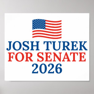 Póster Josh Turek para Senado 2026 Elección Iowa