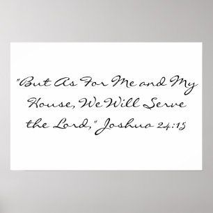 Póster Joshua 24:15