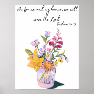 Póster Joshua 24:15 Poster