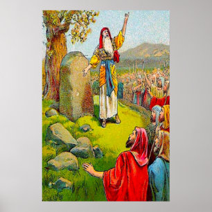 Póster Joshua 24:1-15 poster de despedida de Josué