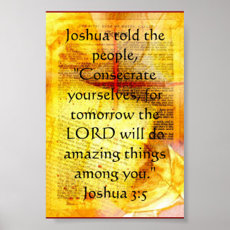 Póster Joshua 3:5 poster