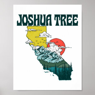 Póster Joshua Tree California al aire libre naturaleza y