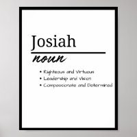Josiah, definición de nombre personalizado de niño