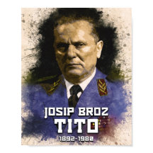 Josip Broz Tito 1892 - 1980 Retrato de color SFRJ