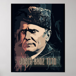 Póster Josip Broz Tito Presidente de Yugoslavia SFRJ