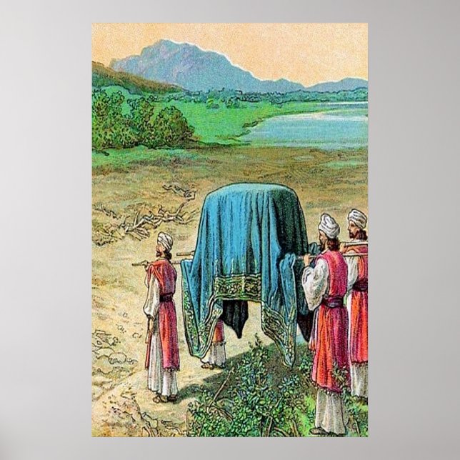 Póster Josué 3 Dios detiene al poster del río Jordán (Frente)