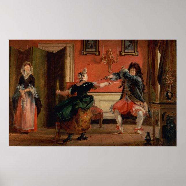 Póster Jourdain cerca a su empleada (Frente)