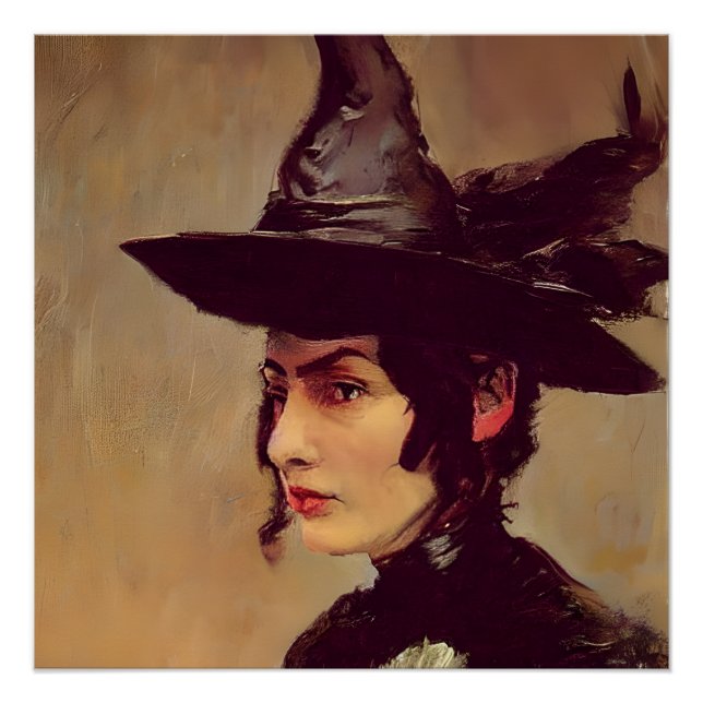 Póster Joven bruja victoriana (Anverso)