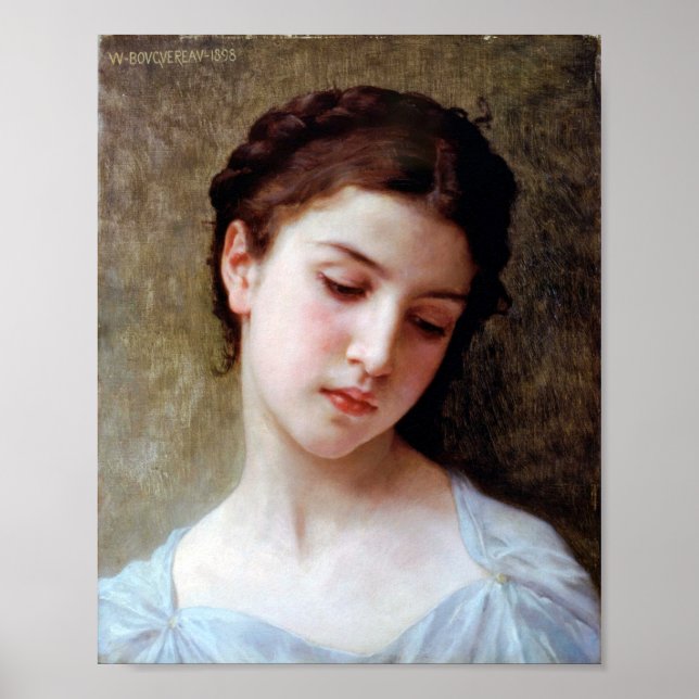 Póster Joven Chica, Bouguereau (Frente)