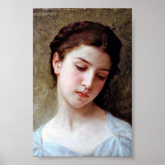 Póster Joven Chica, Bouguereau (Frente)