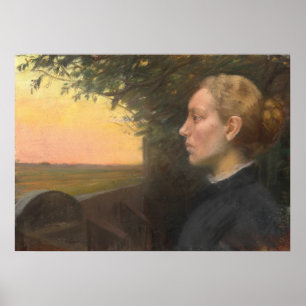 Póster Joven Chica de Skagen por Ancher