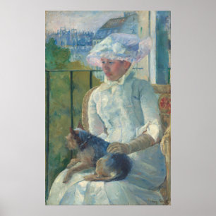 Póster Joven Chica en Window, Mary Cassatt Bella Artes Po