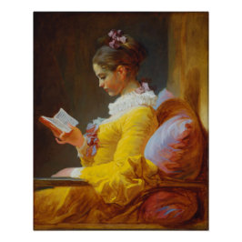 Póster Joven Chica leyendo por Jean-Honore Fragonard