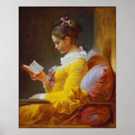 Póster Joven Chica leyendo por Jean-Honore Fragonard