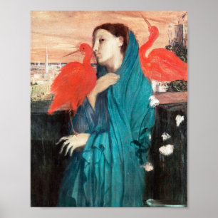 Póster Joven con ibis de Edgar Degas