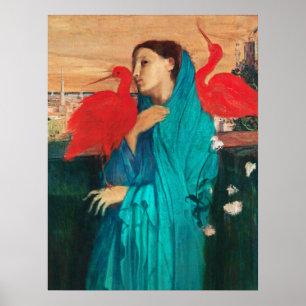 Póster Joven con ibis de Edgar Degas