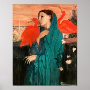 Póster Joven con ibis de Edgar Degas