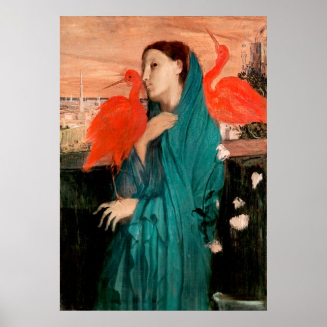 Póster Joven con ibis de Edgar Degas (Frente)