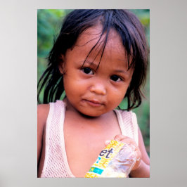 Póster Joven dama filipina.